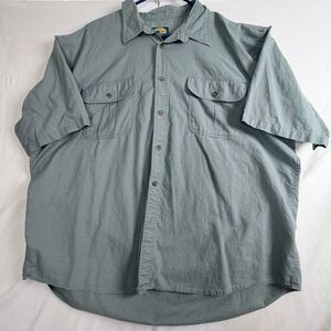 Cabelas Outdoor Gear Mens Short Sleeve Button Down Shirt Sage Green Cotton 1553